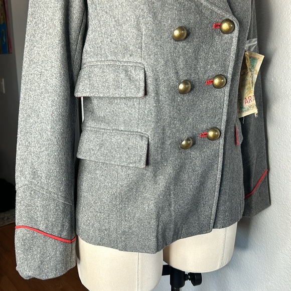 Aratta Silent Journey double breasted wool pea coat - Picture 5 of 9